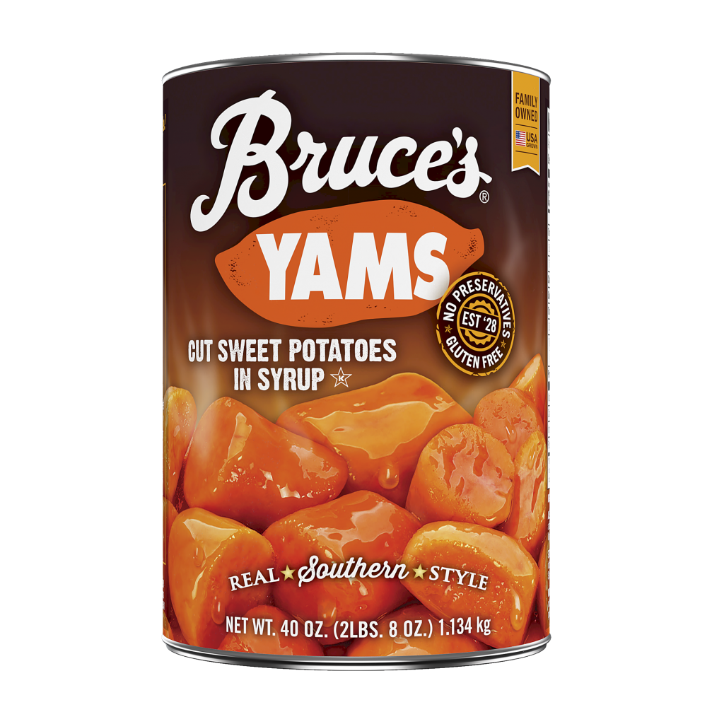 Can of Bruce's Yams Cut Sweet Potatoes in Syrup 