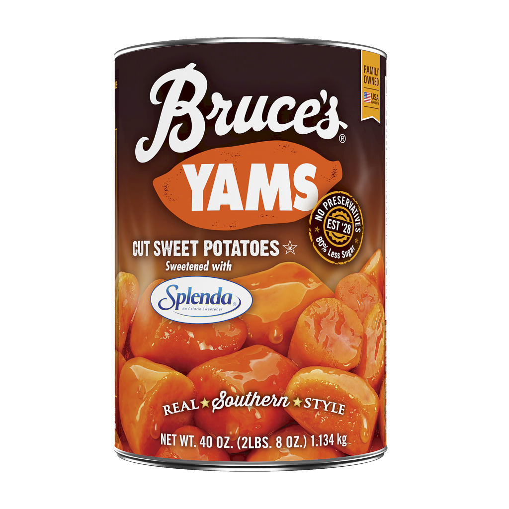 20294L_Bruces-Cut-Sweet-Potatoes-w-Splenda-K_091621-FRONT-1024x1024 Can of Bruce's Yams Sweetened with Splenda