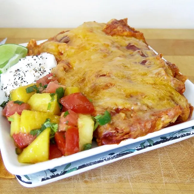 Bacon & Sweet Potato Enchiladas