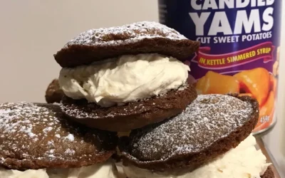Candied Yams Whoopie Pies with Salted Caramel Buttercream Frosting