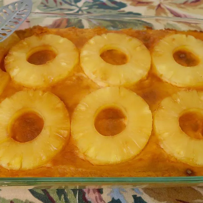 Caramelized Pineapple Sweet Potato Casserole