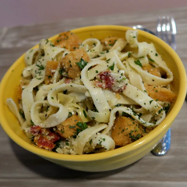 Chilled Sweet Potato Fettuccine