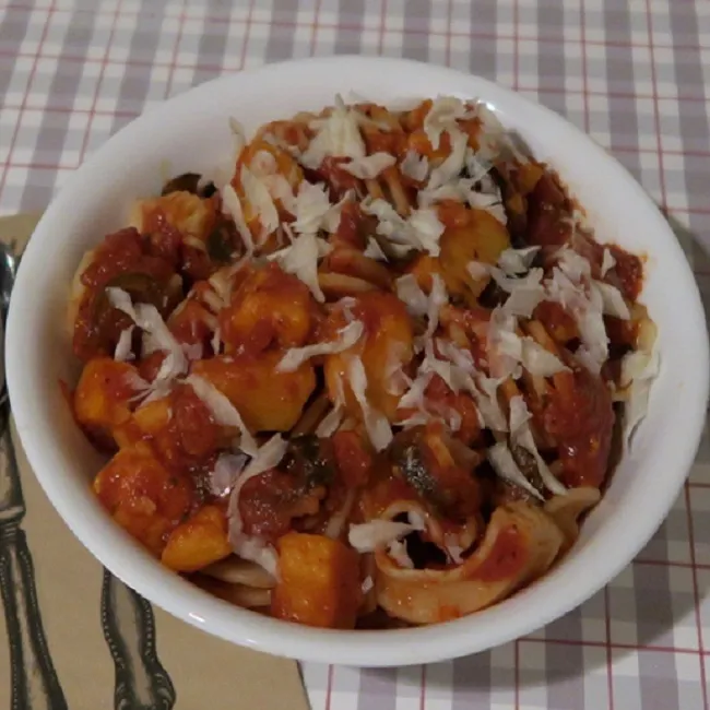 Curly Cue Sweet Potato Pasta