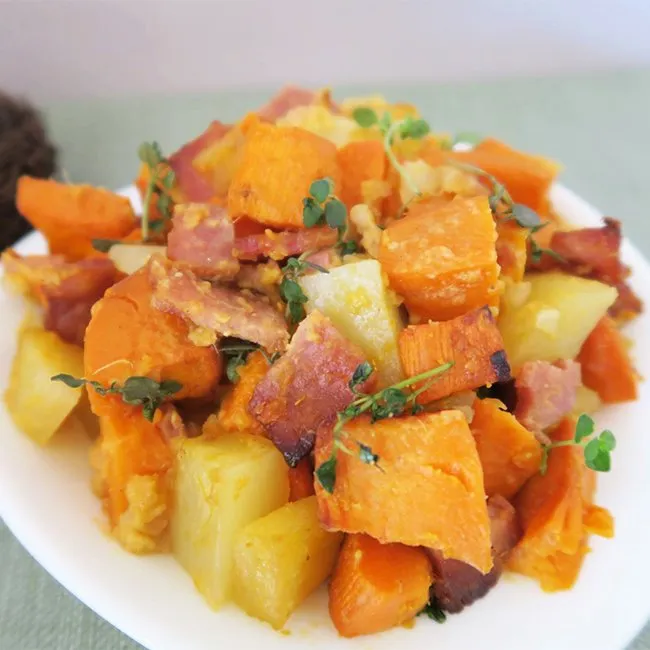 Double Potato & Ham Casserole