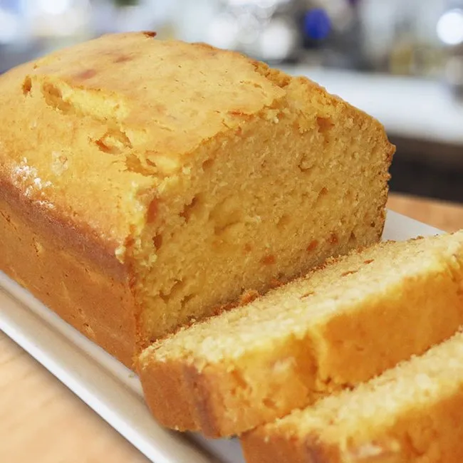 Low Fat Sweet Potato and Lemon Pound Cake