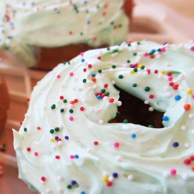 Lucky Baked Sweet Potato Cake Donuts