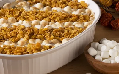 Marshmallow & Cornflake Sweet Potato Casserole