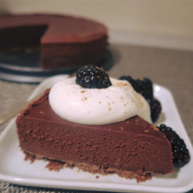 No Bake Chocolate Sweet Potato Torte