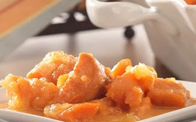 Quick Yams in Apricot-Pineapple Splenda Glaze