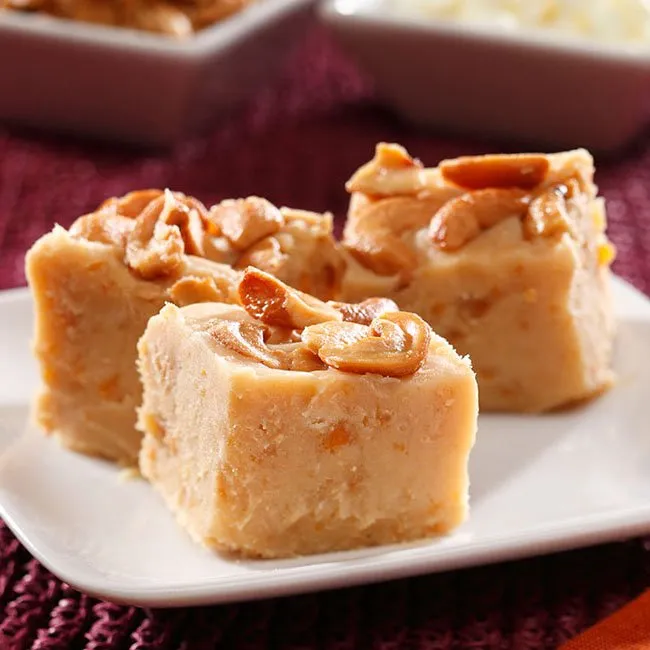 Salted Cashew Sweet Potato Fudge