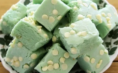 Shamrock Sweet Potato & White Chocolate Fudge