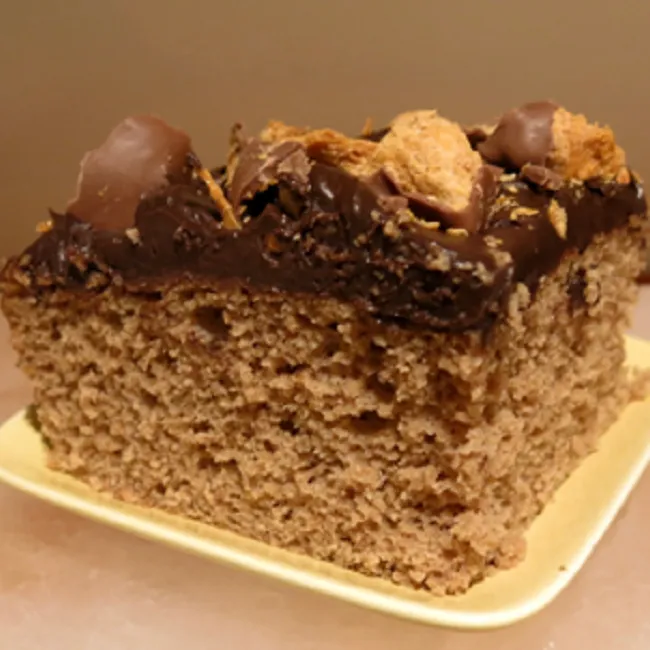 Spicy Sweet Potato Butterfinger Cake