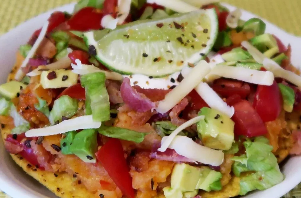 Spicy Sweet Potato Tostadas