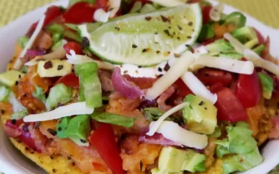 Spicy Sweet Potato Tostadas