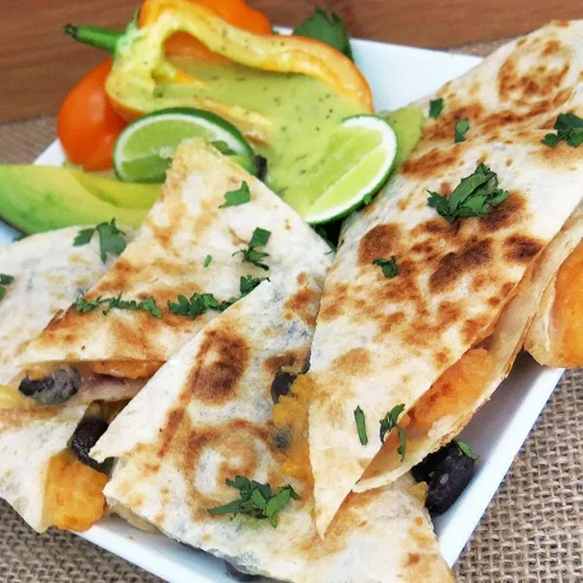 Sweet Potato & Black Bean Quesadillas