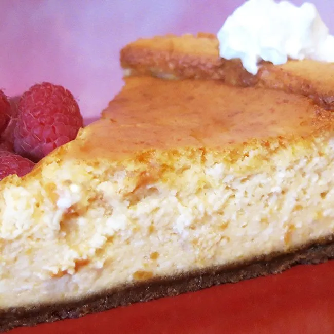 Sweet Potato Bourbon Cheesecake