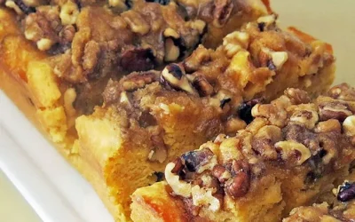 Sweet Potato Cake with Candied Walnuts