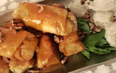 Sweet Potato Dessert Egg Rolls
