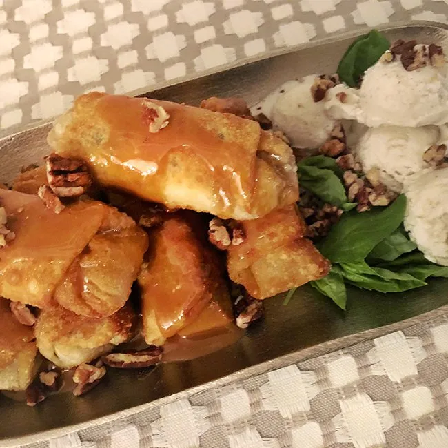 Sweet Potato Dessert Egg Rolls