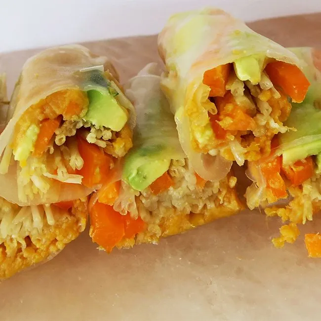 Sweet Potato Spring Rolls