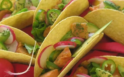 Sweet Potato Tacos with Lime Crema