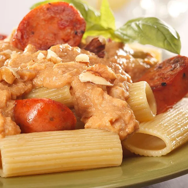 Sweet Potato & Walnut Pasta Sauce