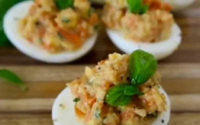 Sweet Potato and Carrot Deviled Eggs