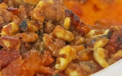 Sweet Potatoes & Apricots with Pecan Streusel