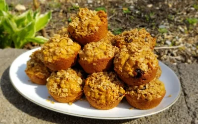 Yam & Banana Raisin Spice Muffins