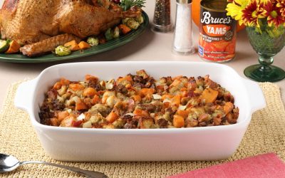 Savory Sweet Potato & Sausage Stuffing